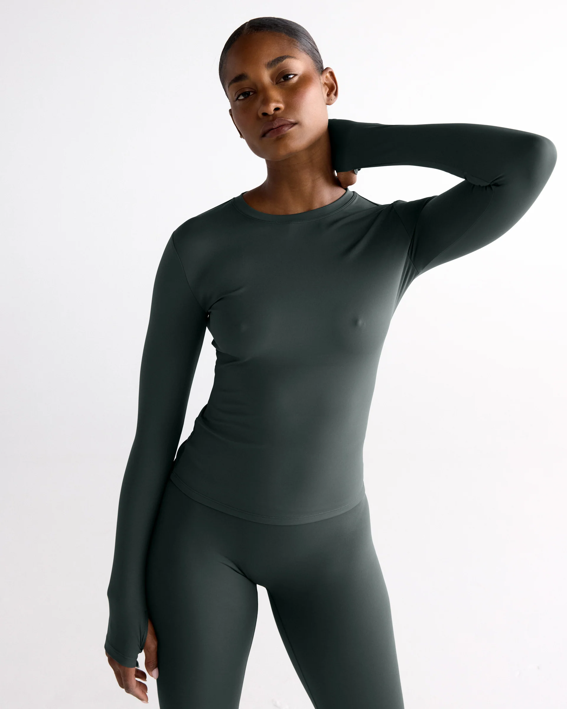 Ultimate Long Sleeve Top - Sea Green - Image 4