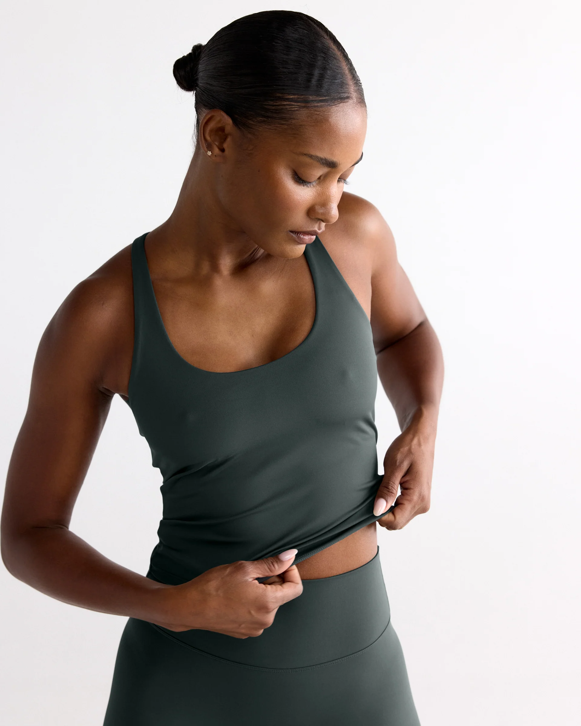 Ultimate Narrow Racer Back Tank - Sea Green - Image 3