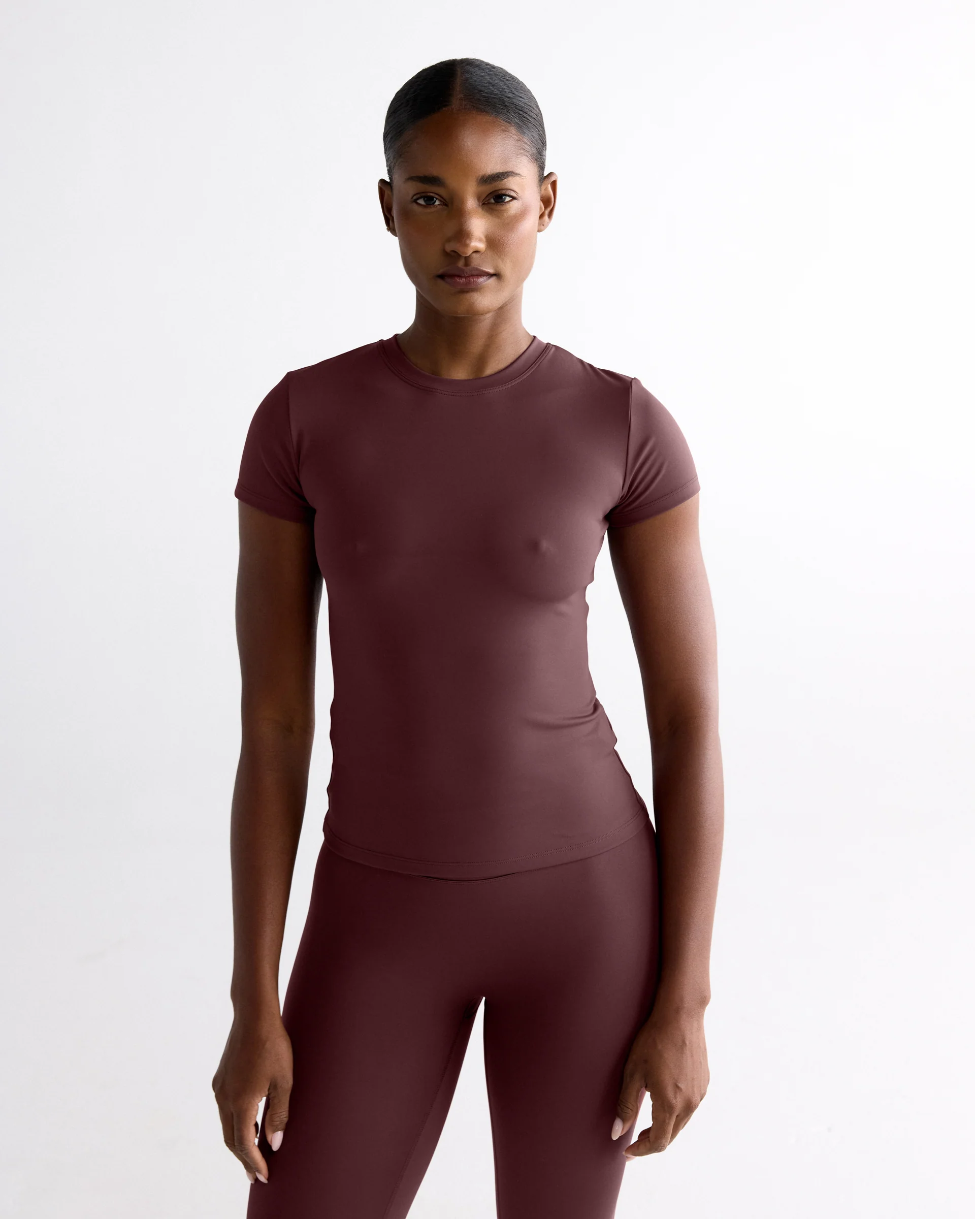 Ultimate Short Sleeve Top - Mulberry Red - Image 3