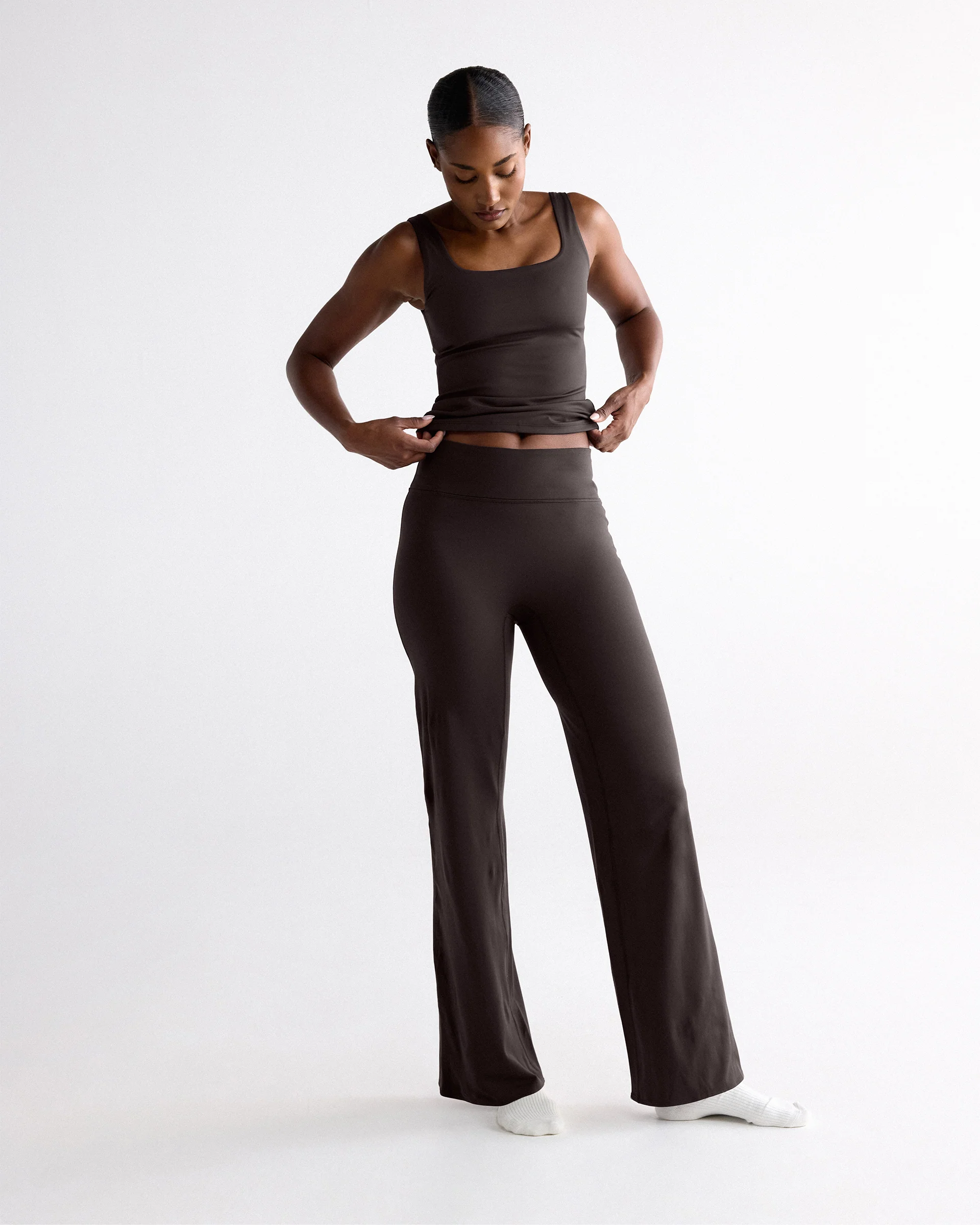 Ultimate Square Neck Top - Coffee Bean - Image 4