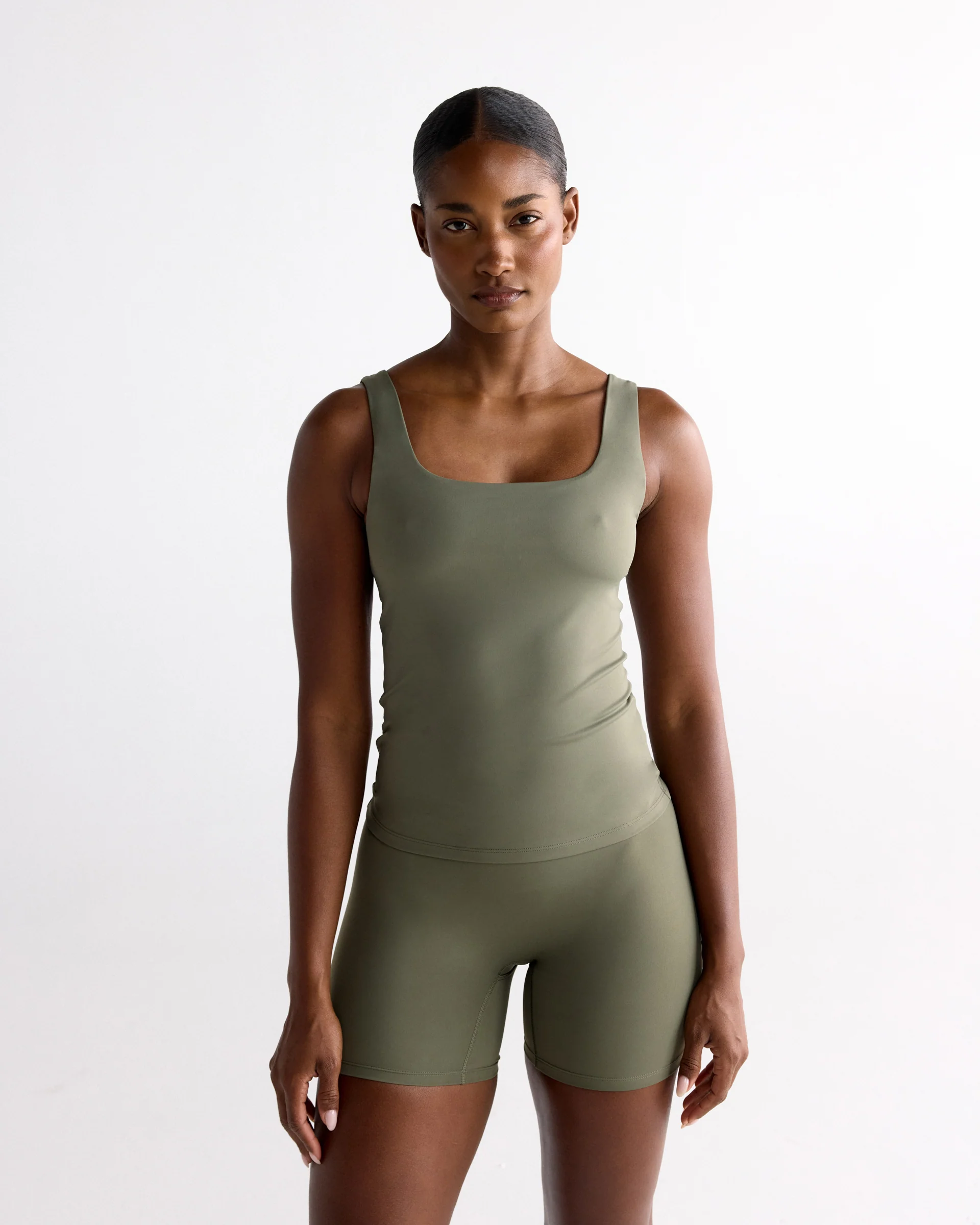 Ultimate Square Neck Top - Olive Green - Image 4