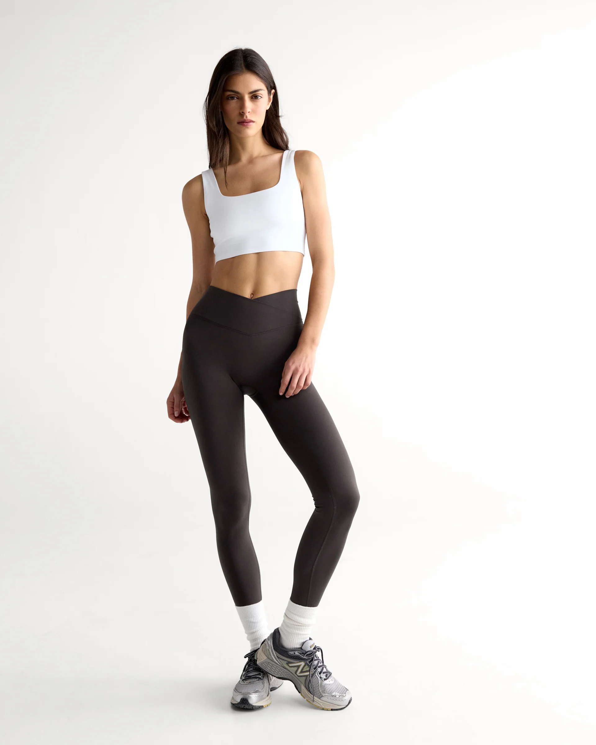 Ultimate Wrap Leggings - Coffee Bean - Image 4