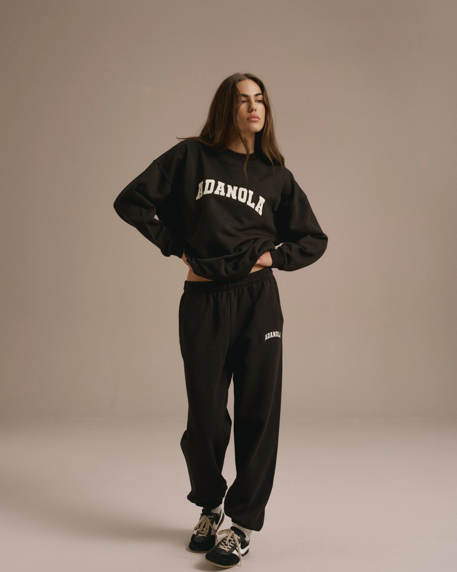 Varsity Oversized Sweatshirt - Black - Image 4