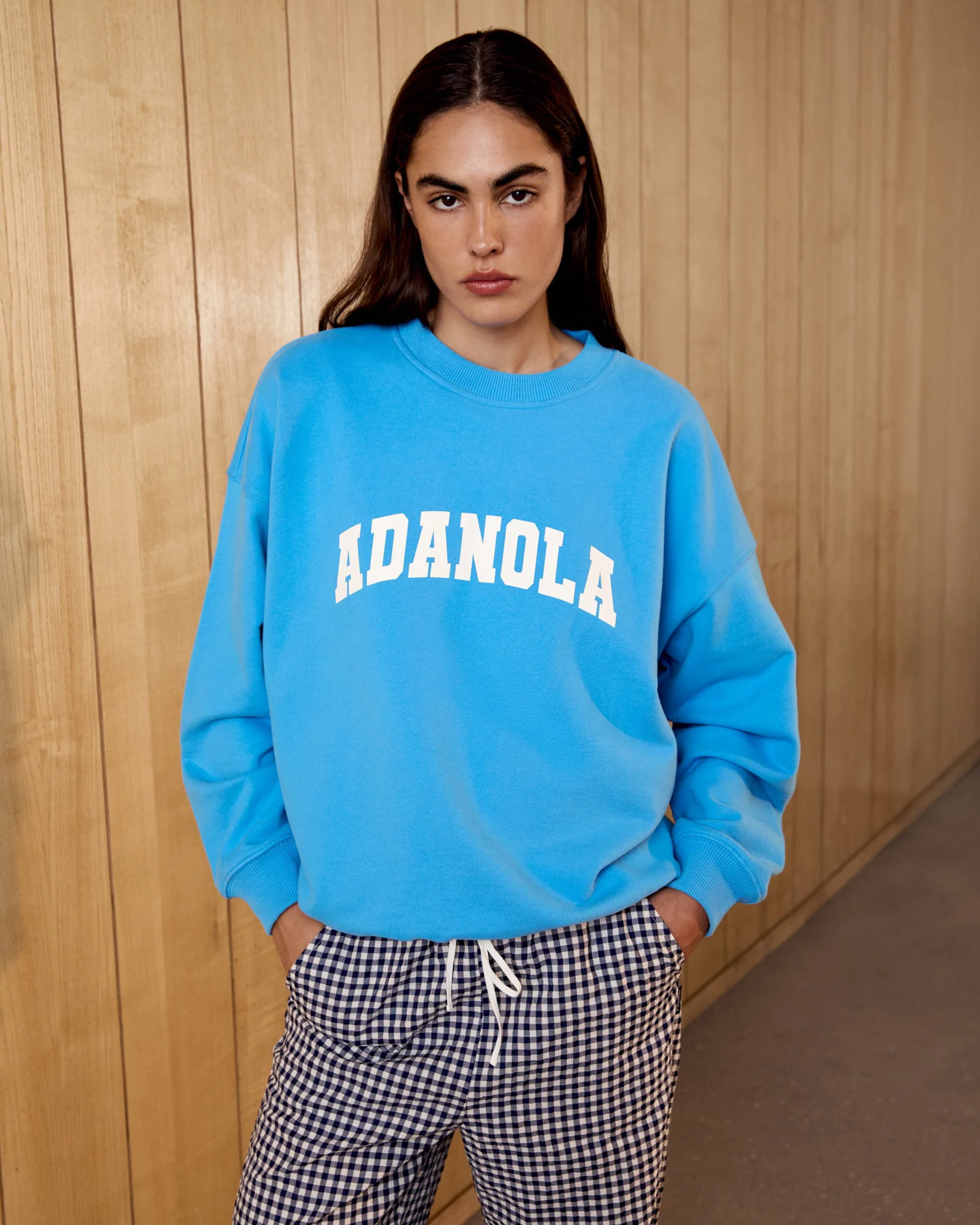 Varsity Oversized Sweatshirt - Capri Blue - Image 3