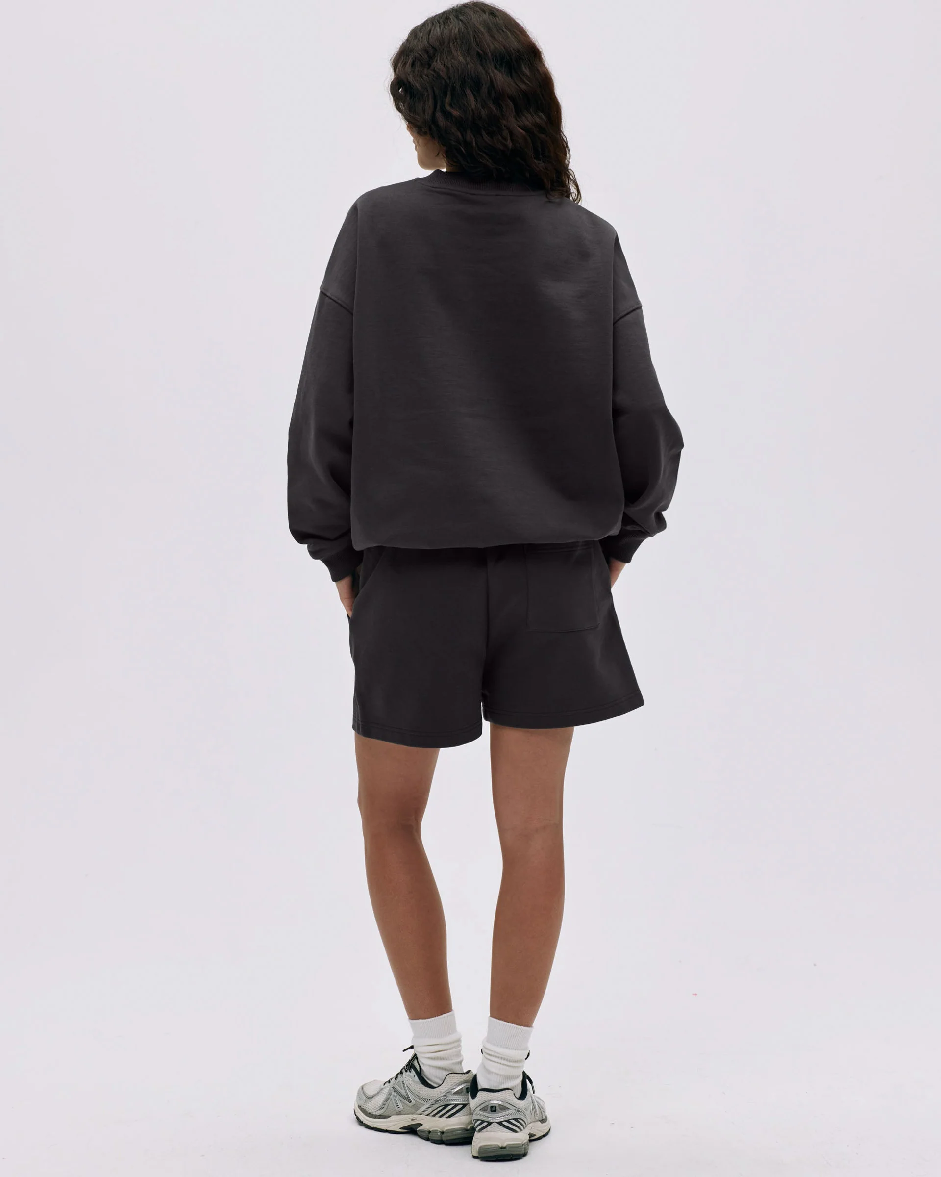 Varsity Oversized Sweatshirt - Coffee Bean - Image 2