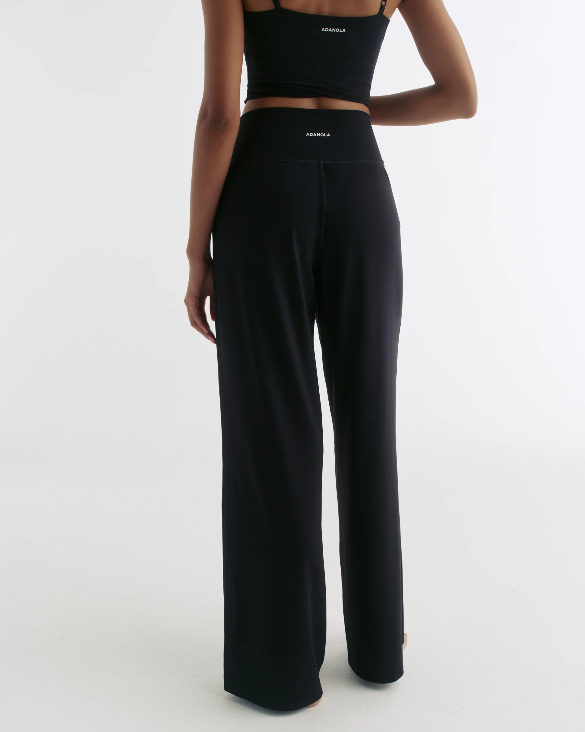 Wide Leg Yoga Pant - Black - Image 3