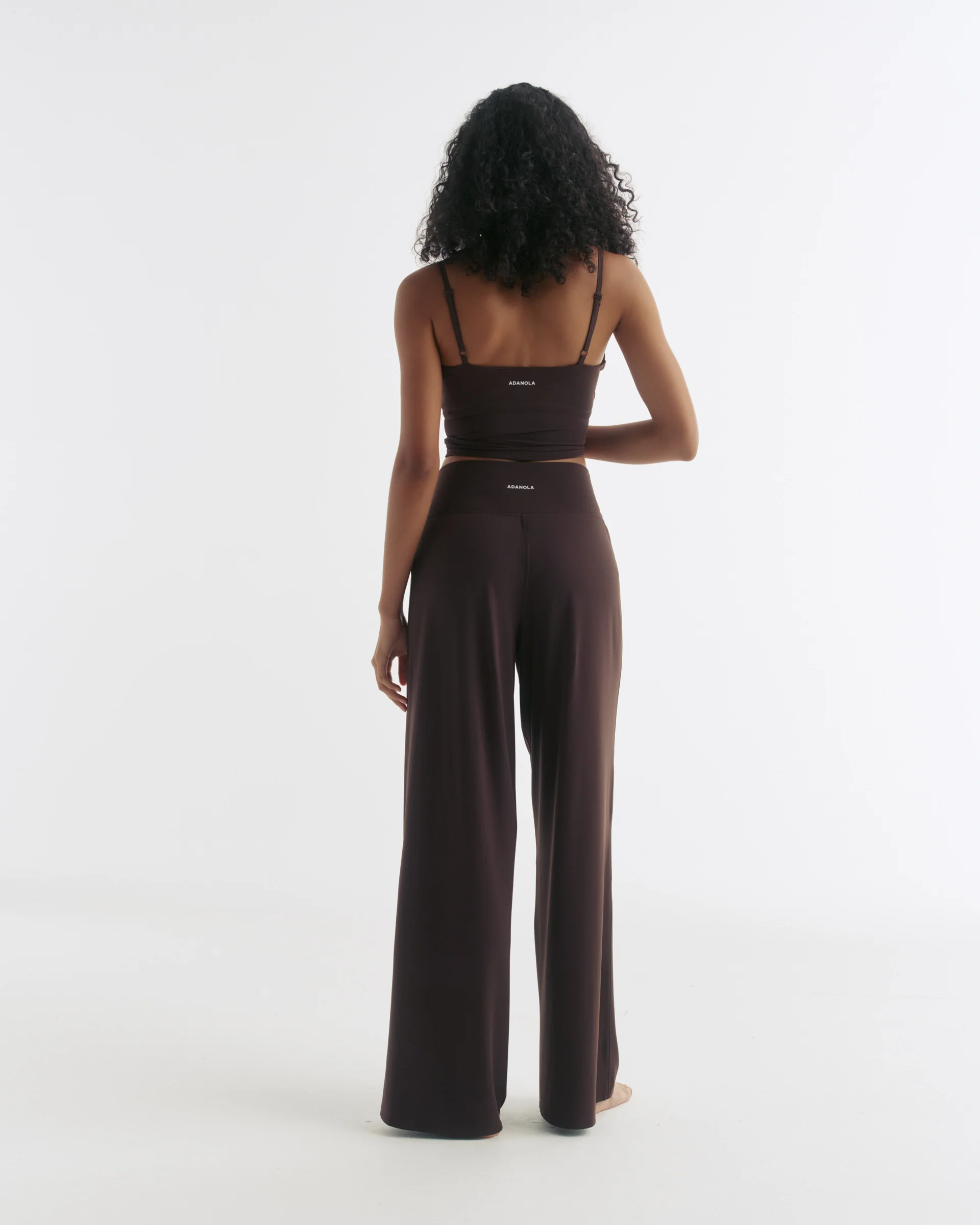 Wide Leg Yoga Pant - Coffee Bean - Image 3
